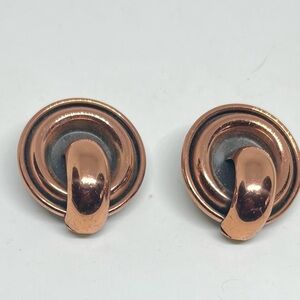 Vintage Renoir Copper Earrings